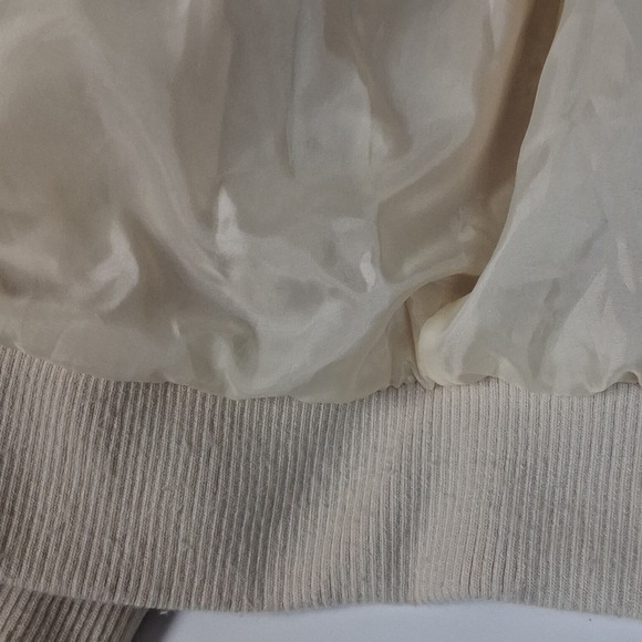 Y2K Miss Selfie Teddy Jacket Faux Fur Cream Zip Bomber Cozy Soft Girl Small - Picture 8 of 14